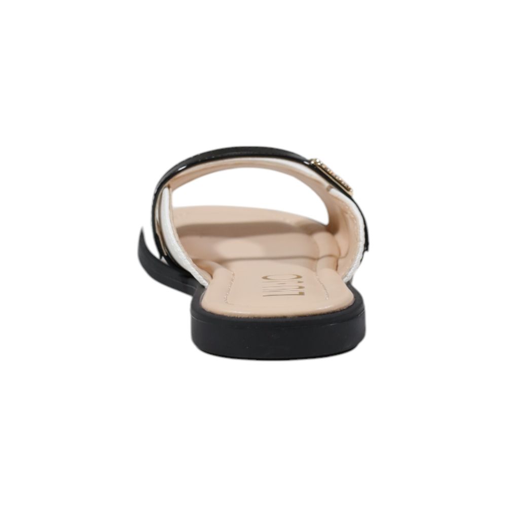 Liu Jo Sorte Og Hvide Polyethylen Sandaler
