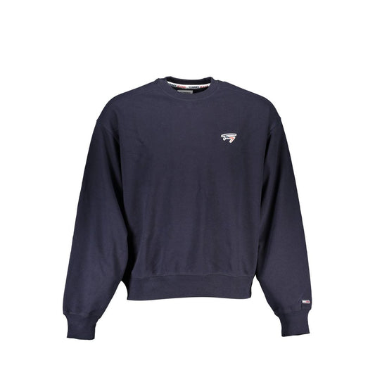 Tommy Hilfiger Chic Blå Rund Hals Trøje med Logodetalje
