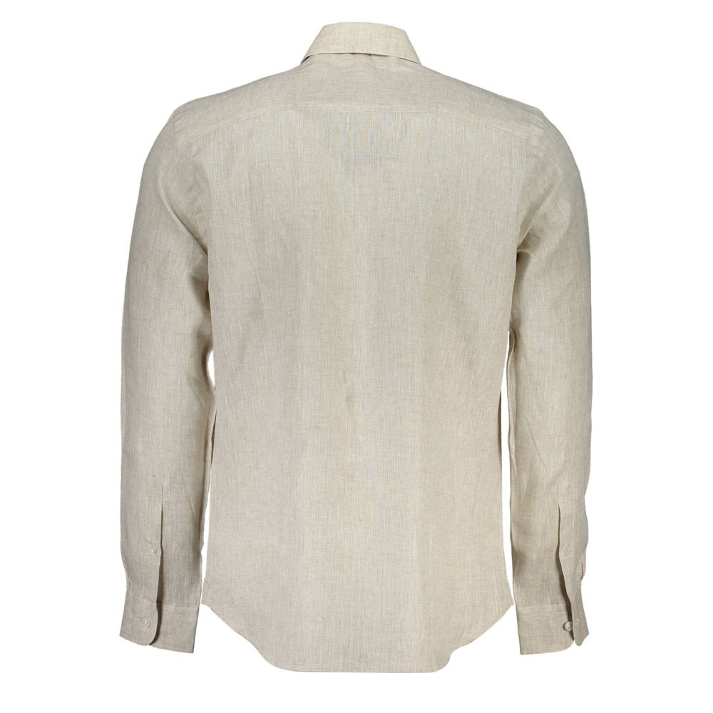 North Sails Beige Hør Herreskjorte
