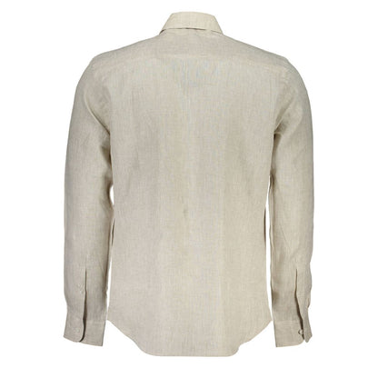 North Sails Beige Hør Herreskjorte