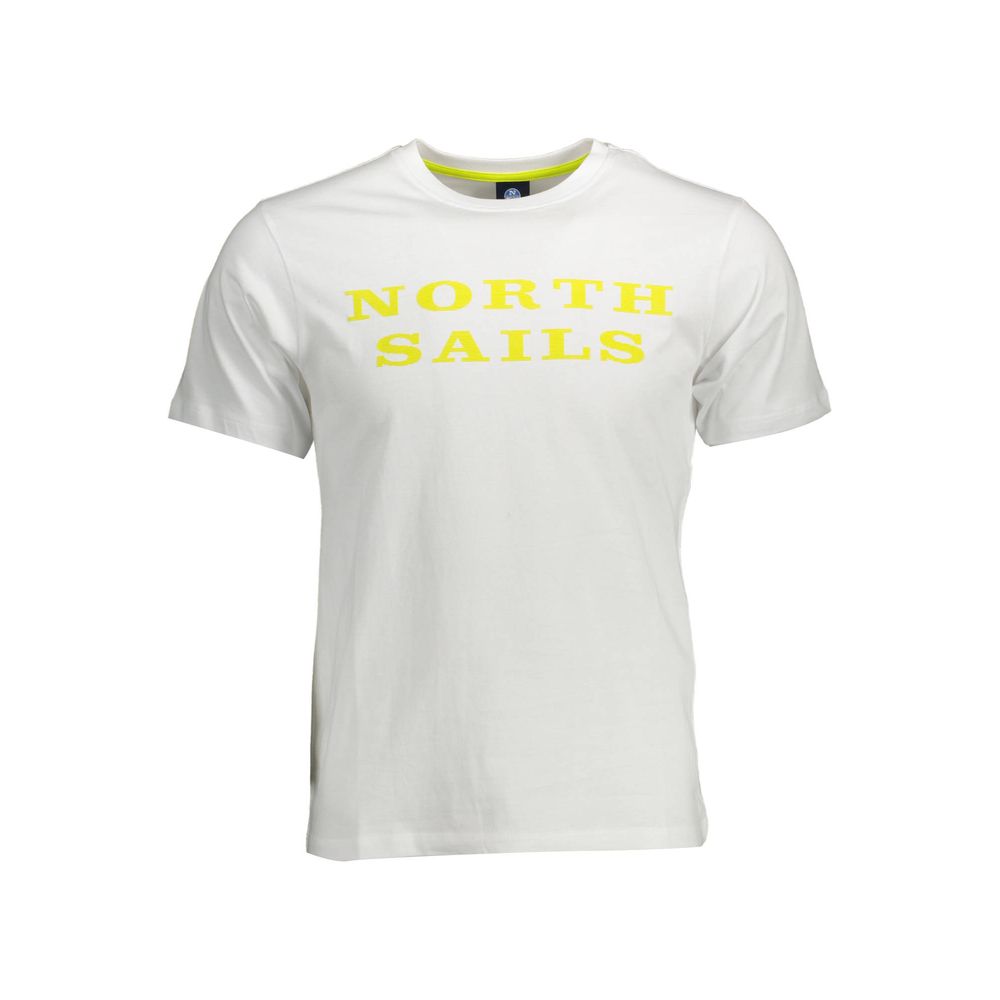 North Sails Hvid Bomuld Herre T-shirt