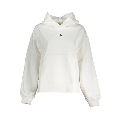 Calvin Klein Hvid Bomuldssweater Til Kvinder