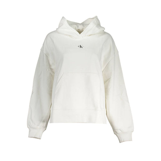 Calvin Klein Hvid Bomuldssweater Til Kvinder