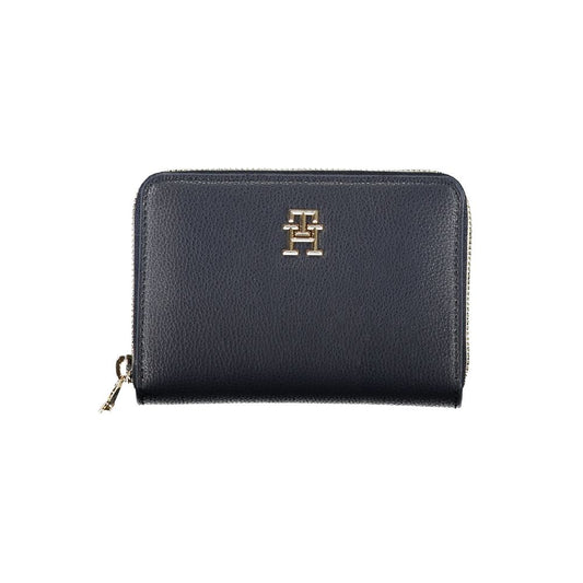 Tommy Hilfiger Sleek Blå Multifunktionel Pung med Lynlåslukning