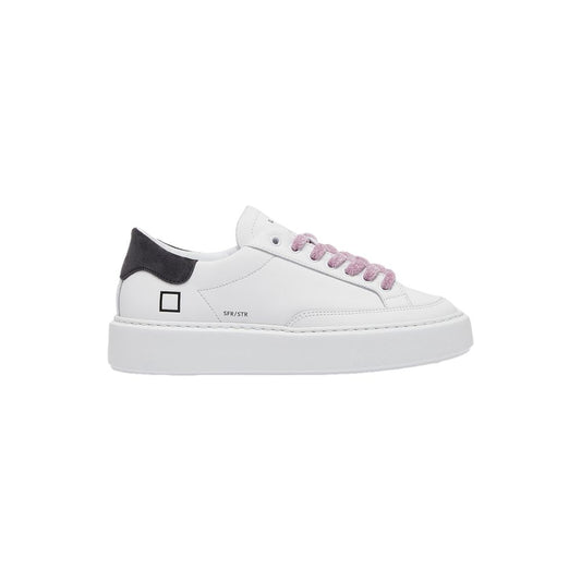 DATE Beige Lædersneaker