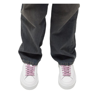 DATE Beige Lædersneaker