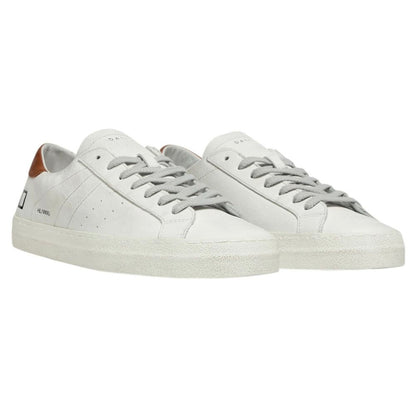 DATE Hvid Lædersneaker