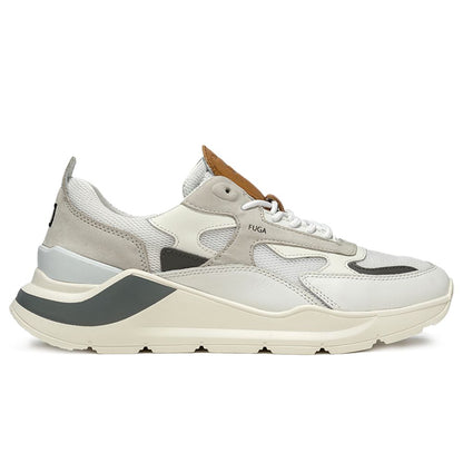 DATE Hvid Lædersneaker