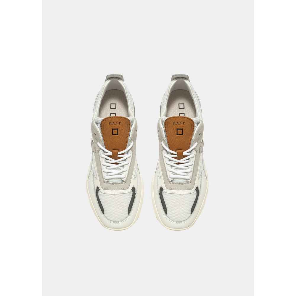 DATE Hvid Lædersneaker
