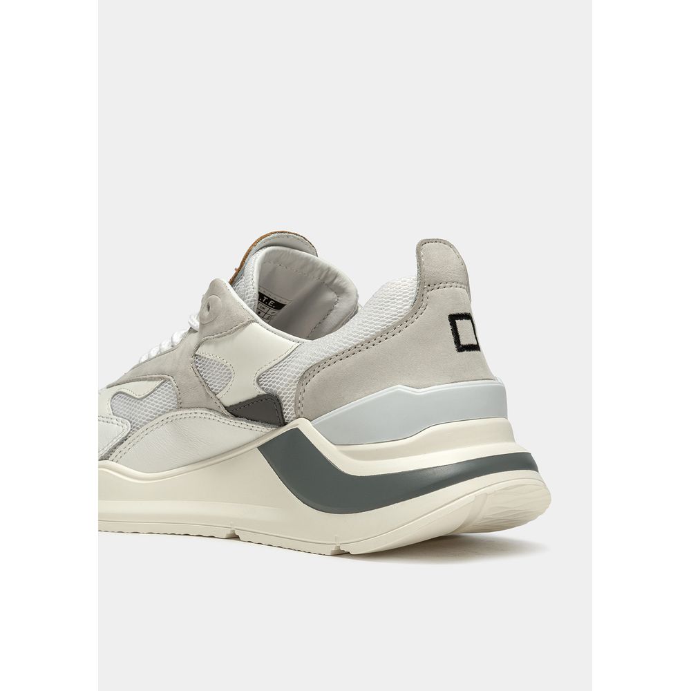 DATE Hvid Lædersneaker