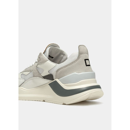 DATE Hvid Lædersneaker
