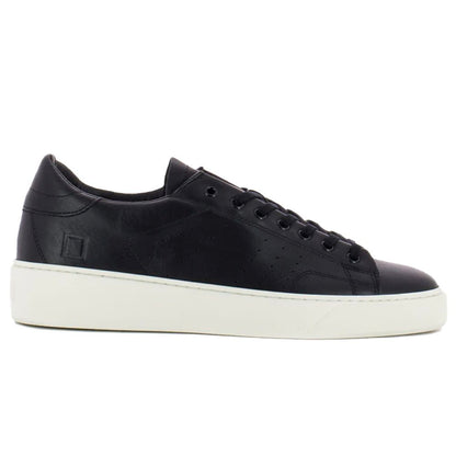 DATE Sort Lædersneaker