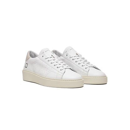 DATE Hvid Lædersneaker