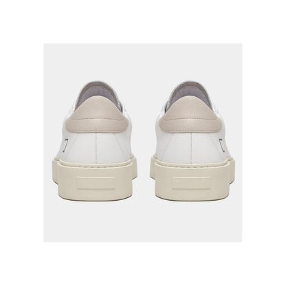 DATE Hvid Lædersneaker