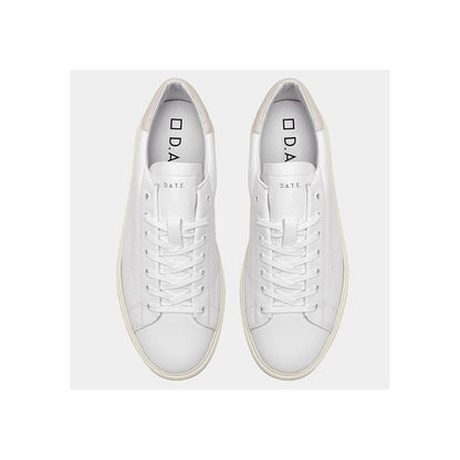 DATE Hvid Lædersneaker