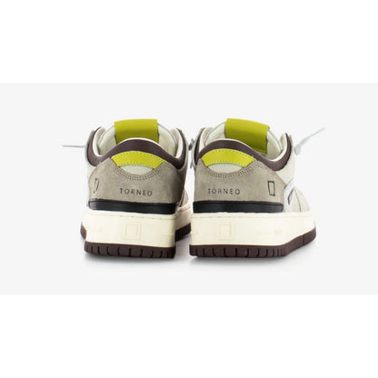 DATE Beige Lædersneaker