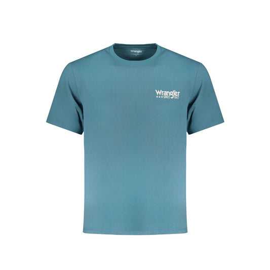 Wrangler Blå Bomulds T-shirt
