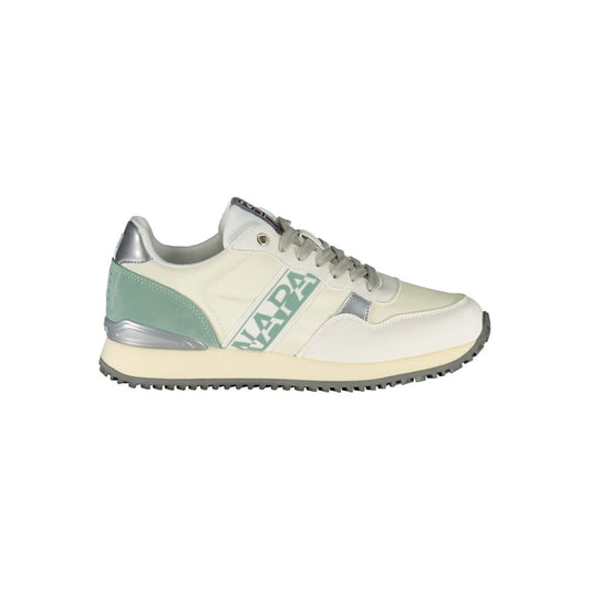 Napapijri Chic Hvide Sneakers med Snøre og Kontrastdetaljer