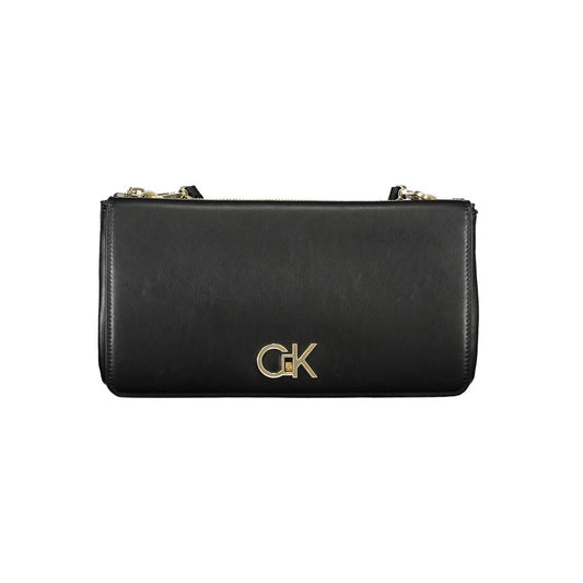 Calvin Klein sort polyester håndtaske