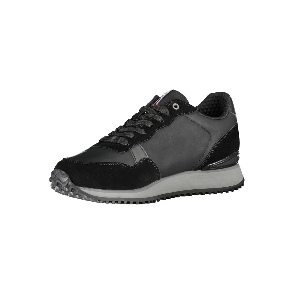 Napapijri Sleek Sorte Sneakers Med Kontrastfarvet Blonde