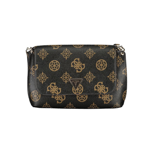 Guess Jeans Brun Polyethylen Håndtaske