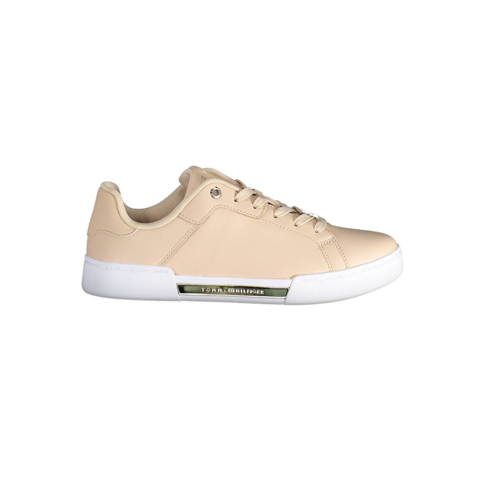 Tommy Hilfiger Pink Læder Dame Sneaker