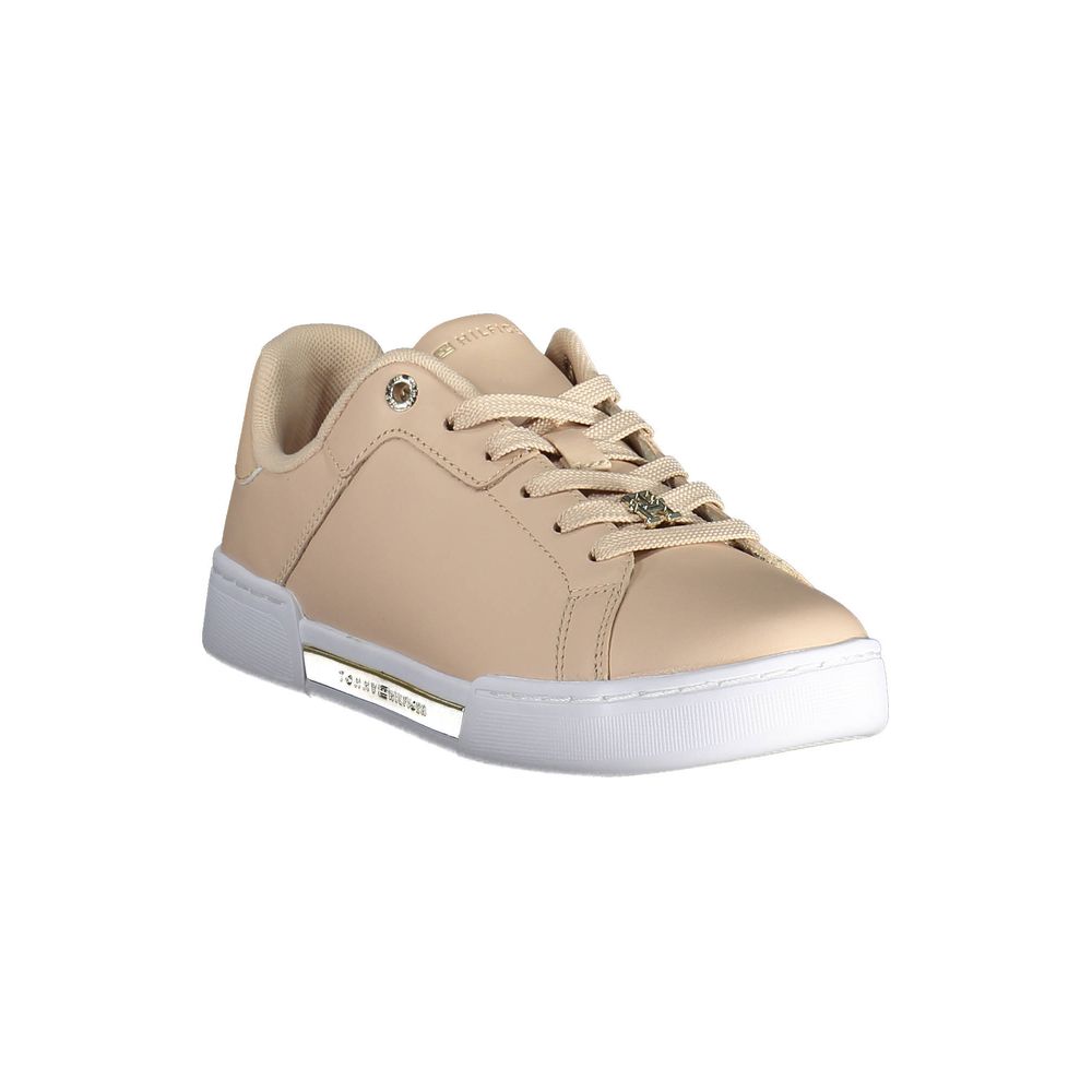 Tommy Hilfiger Pink Læder Dame Sneaker