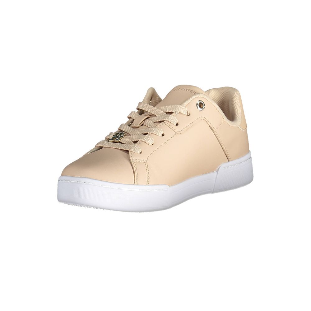 Tommy Hilfiger Pink Læder Dame Sneaker