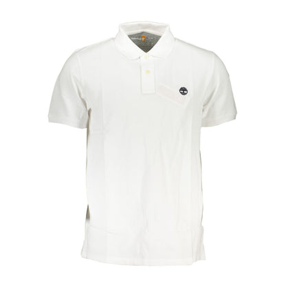 Timberland Hvid Bomuldspoloshirt