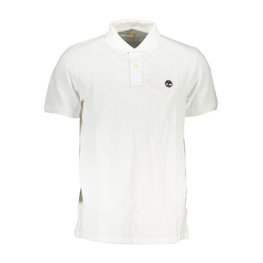 Timberland Hvid Bomuldspoloshirt