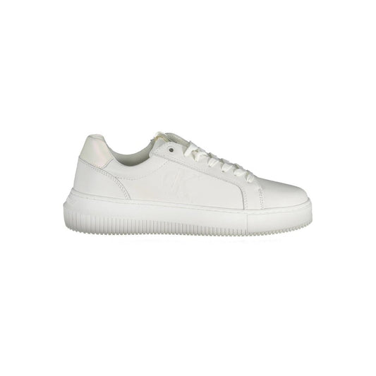 Calvin Klein Hvid Læder Dame Sneaker
