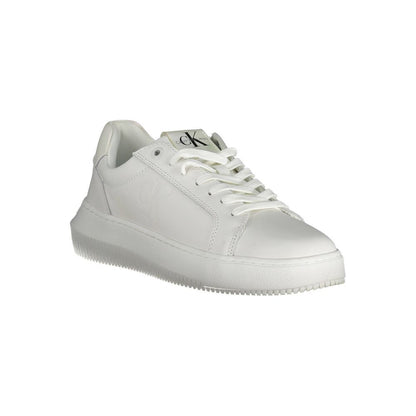 Calvin Klein Hvid Læder Dame Sneaker
