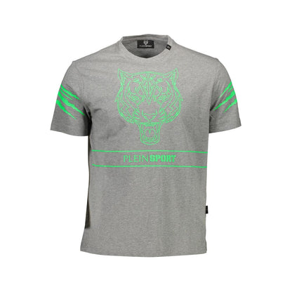 Plein Sport Grå Bomuld Herre T-shirt
