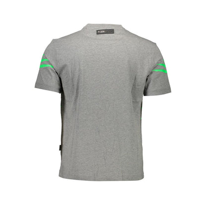 Plein Sport Grå Bomuld Herre T-shirt