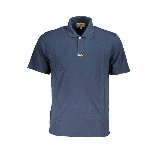 La Martina Classic kortærmet blå polo