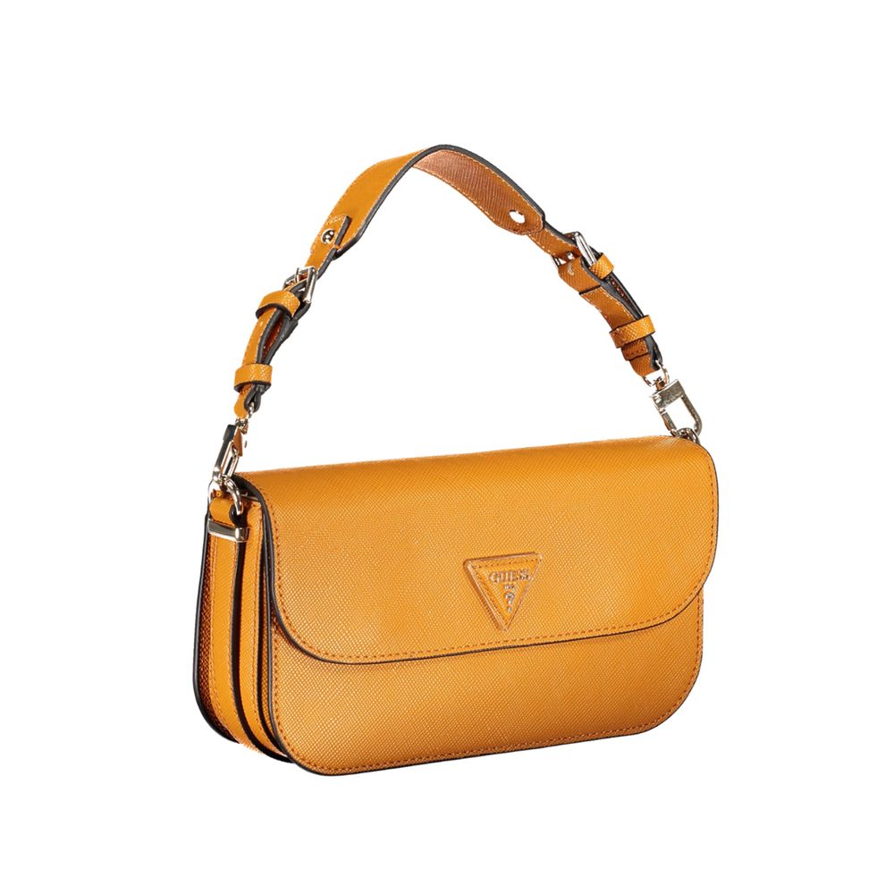 Guess Jeans Orange Polyethylen Håndtaske