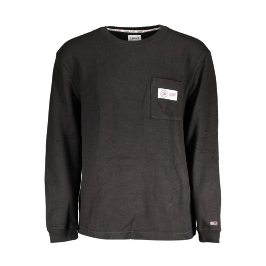 Tommy Hilfiger sort bomulds herretrøje