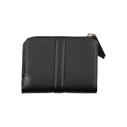 Tommy Hilfiger Sleek sort lynlåspung med møntpung