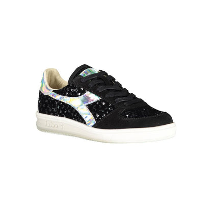 Diadora Sort Læder Dame Sneaker