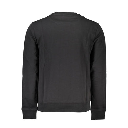 Harmont &amp; Blaine Sleek Sort Langærmet Sweatshirt med Rund Hals