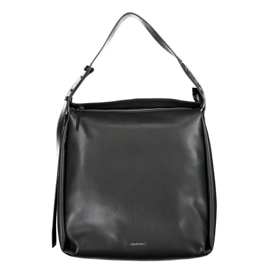 Calvin Klein sort polyester håndtaske