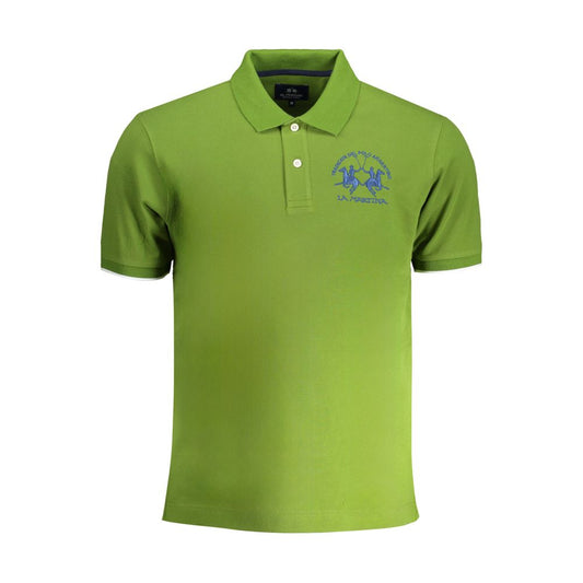 La Martina Grøn bomulds poloshirt