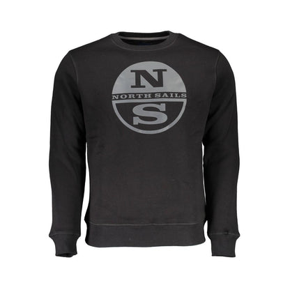 North Sails sort bomulds herretrøje