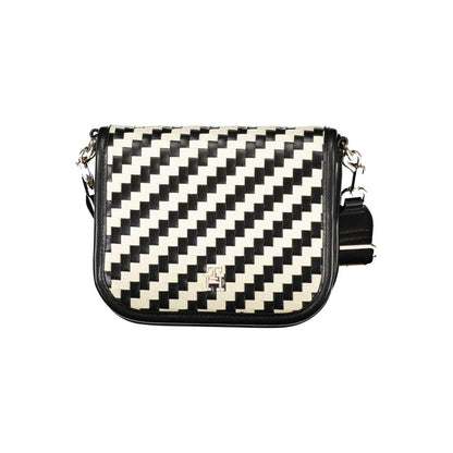 Tommy Hilfiger sort polyesterhåndtaske