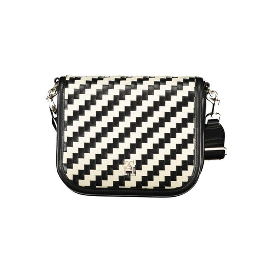 Tommy Hilfiger sort polyesterhåndtaske