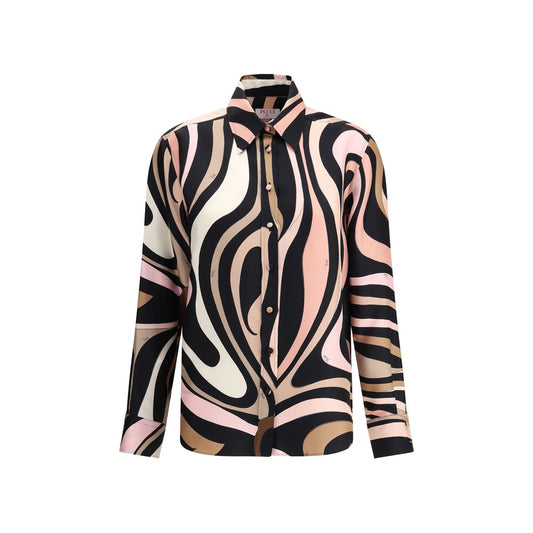 Emilio Pucci skjorte med marmorprint