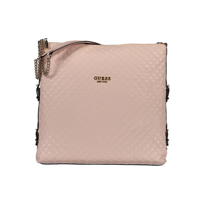 Guess Jeans Pink Polyethylen Dame Håndtaske