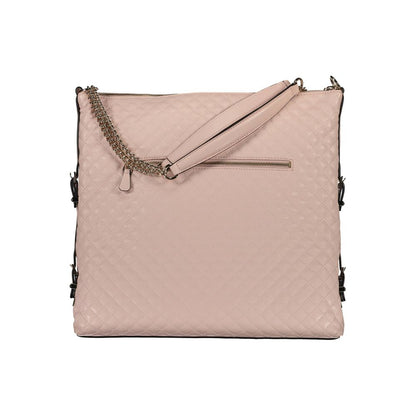 Guess Jeans Pink Polyethylen Dame Håndtaske