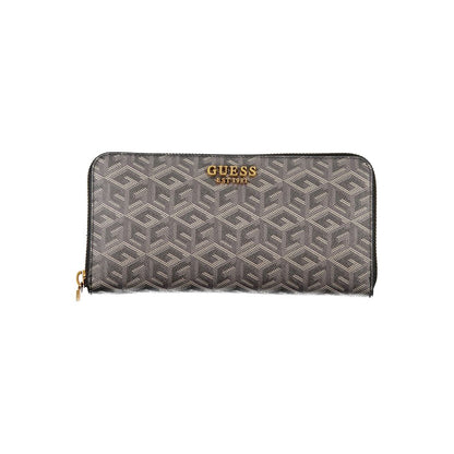 Guess Jeans elegant sort polyethylen pung med flere rum
