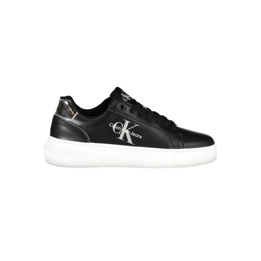 Calvin Klein sort lædersneaker til kvinder